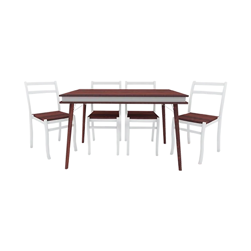 Meja Makan Dining Table 1 Set Kursi 4pcs - DTM Orion