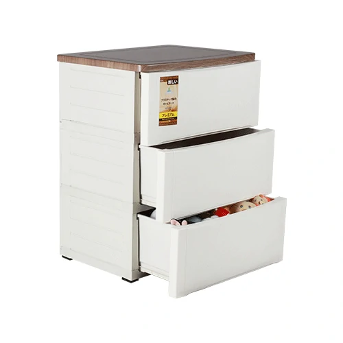 Laci Modern Olymplast Drawer Cabinet Serbaguna 3 Susun Putih (ODC 03M)
